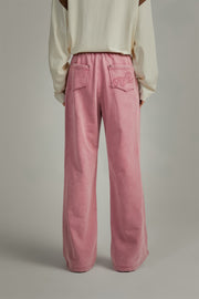 Simple Wide Casual String Pants