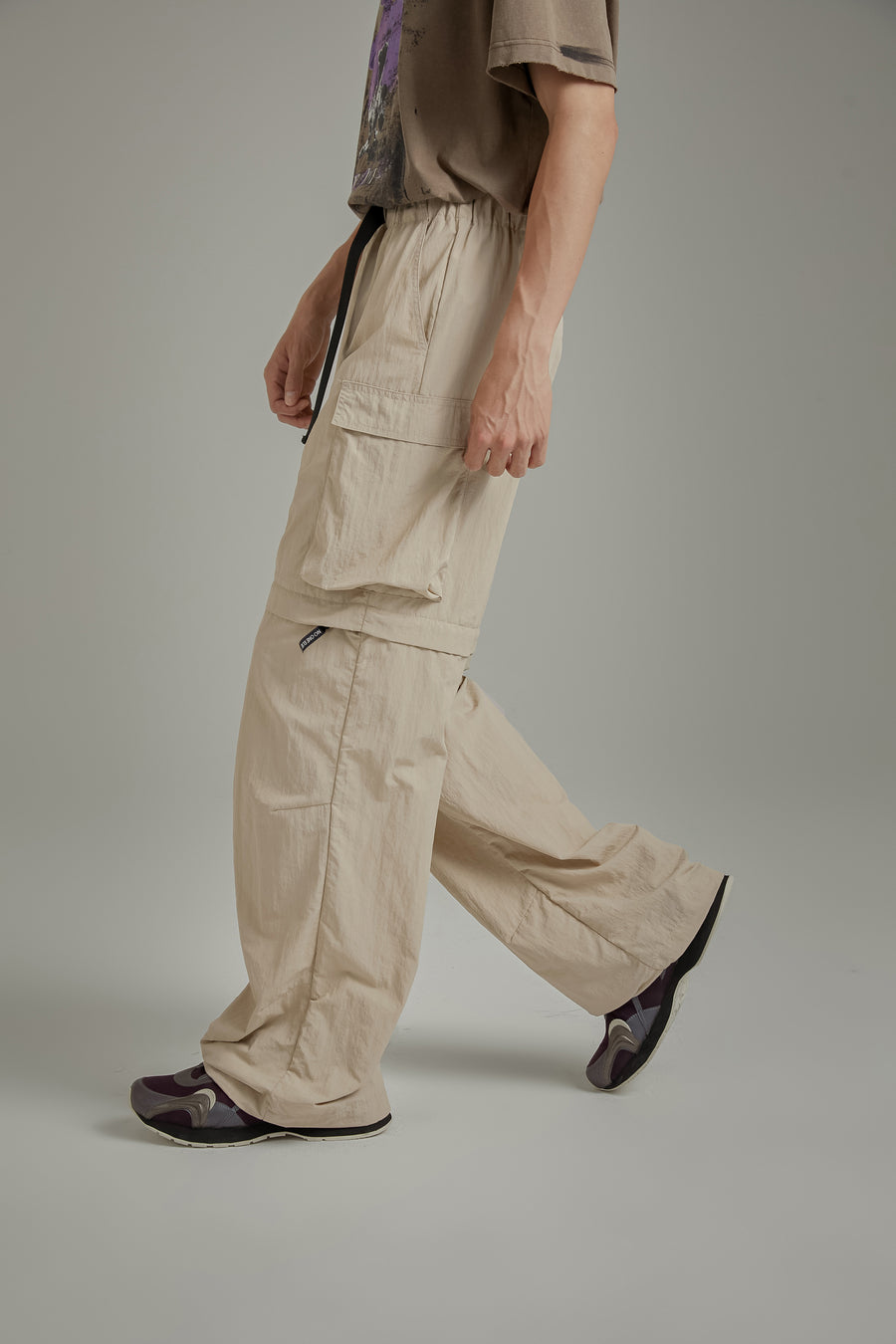 CHUU High Waist Drawstring Casual Pants