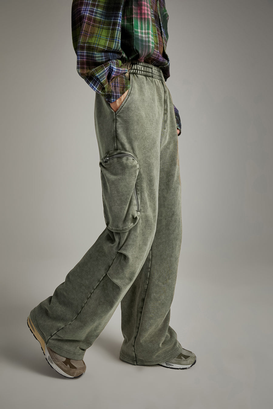 CHUU Pocket Wide Casual Pants