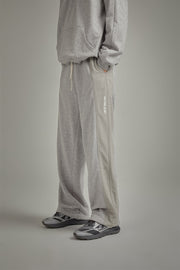 Two Toned String Wide Sweatpants