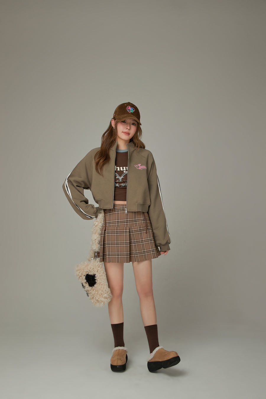 CHUU Sporty Loose Zip-Up Jacket