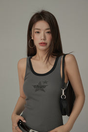 Chuu Star Center Basic Sleeveless T-Shirt