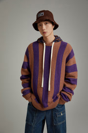 Vintage Color Scheme Stripe Knit Sweater