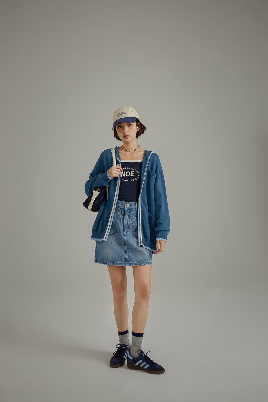 CHUU Basic Hooded Pocket Knit Cardigan