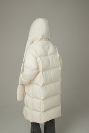 Hooded Glove Muffler Padded Coat