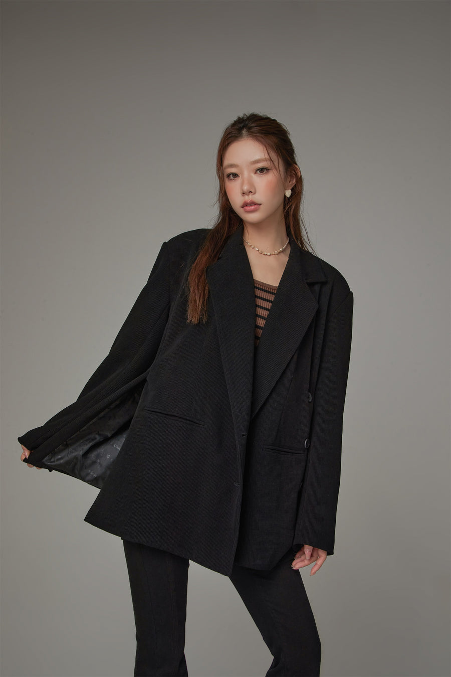 CHUU Daily Asymmetrical Blazer Jacket