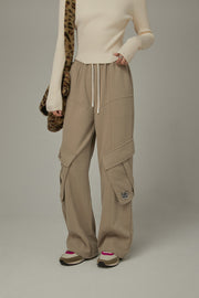 Elastic Waist Pocket Sweatpants