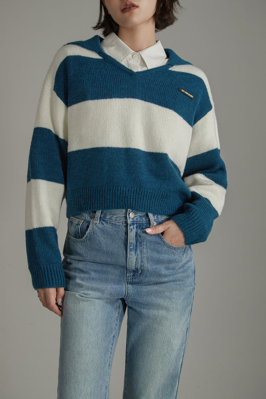 CHUU Sailor Color Scheme Knit Sweater