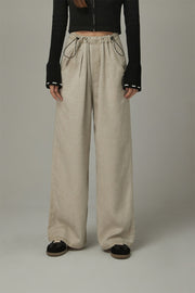 Draw String Wide Pants