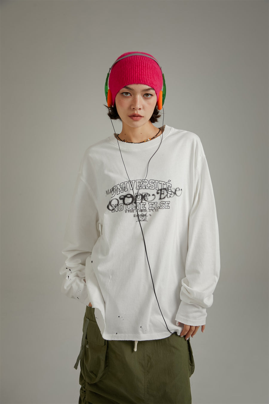 CHUU Logo Lettering Boxy T-Shirt