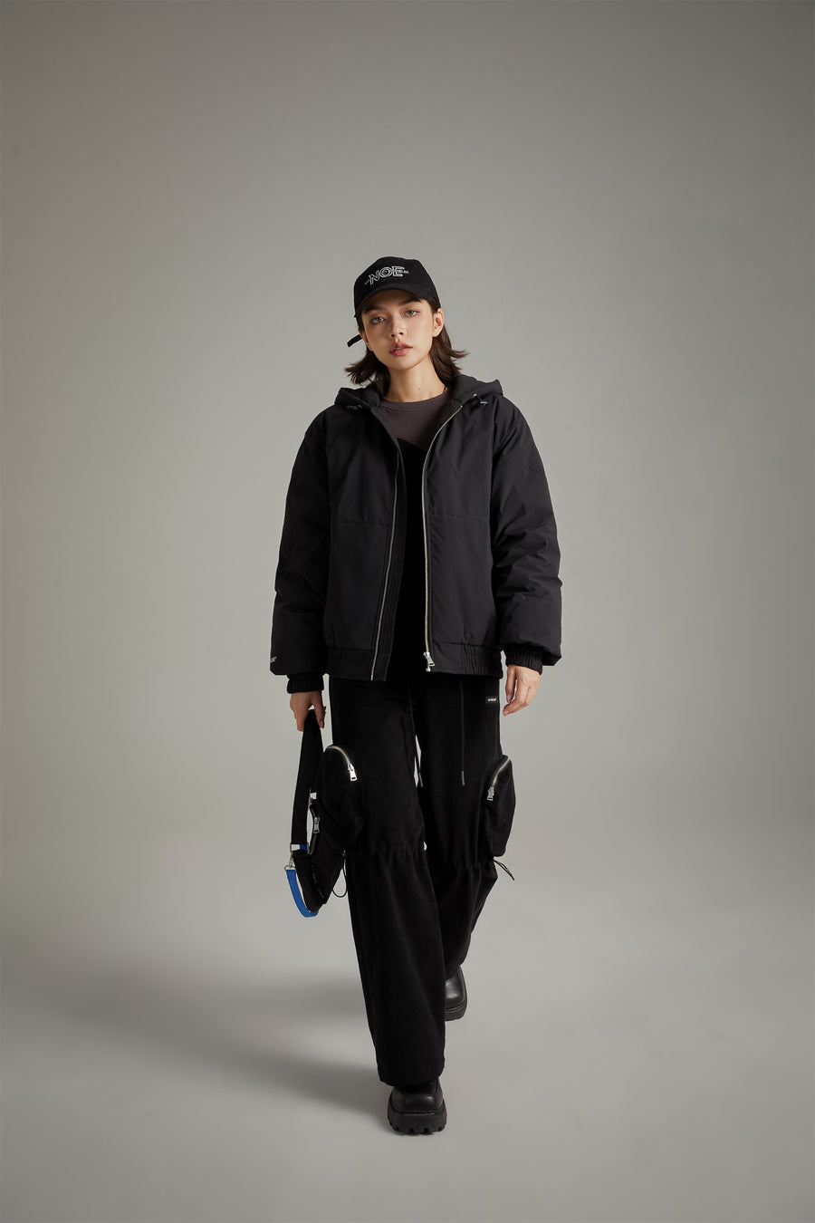 CHUU Hood Overfit Padded Jacket