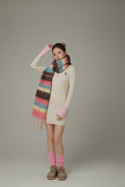 Striped Fringe Muffler