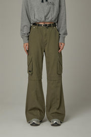 Bootcut Cargo Pocket Pants