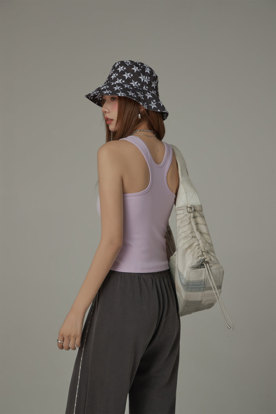 CHUU Ribbed Sleeveless Slim Top