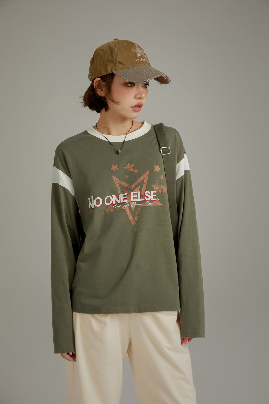 CHUU Logo Star Color Long Sleeve T-Shirt