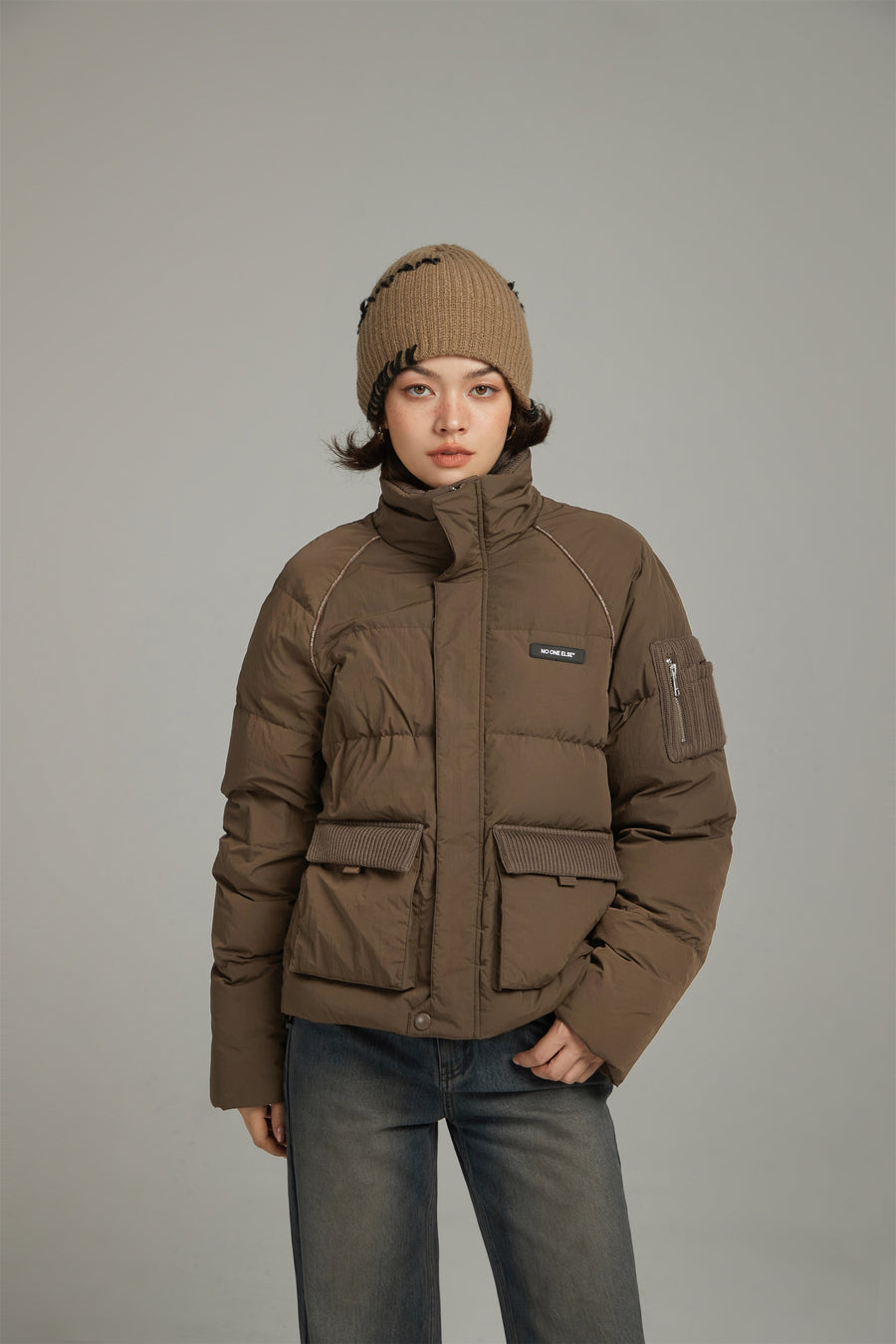 CHUU Raglan Big Pocket Padded Jacket