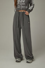 Elastic Waist Color Pants