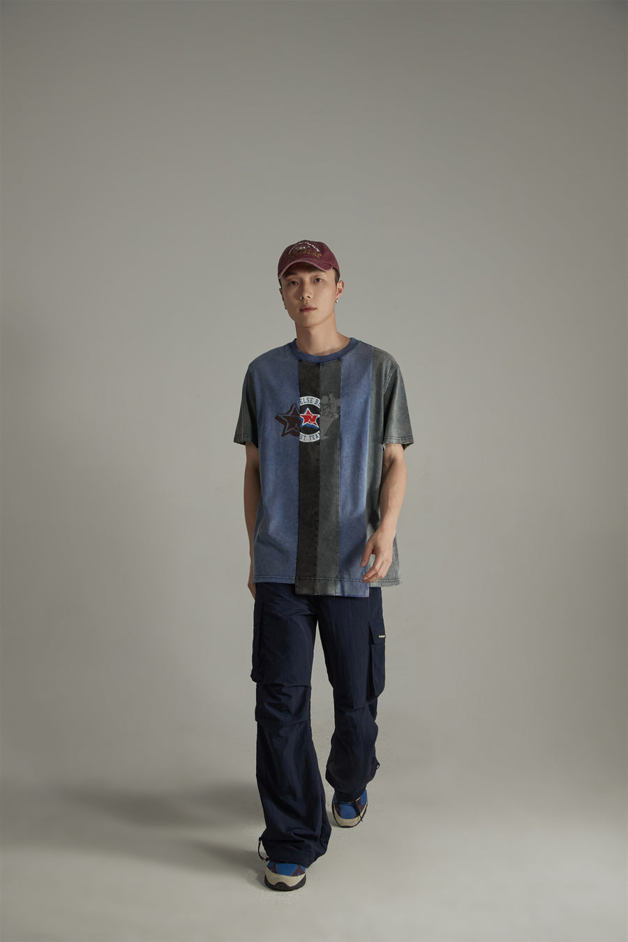 CHUU Vintage Stitched Centers Short Sleeve T-Shirt