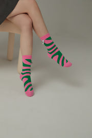 Zebra Color Matching Socks