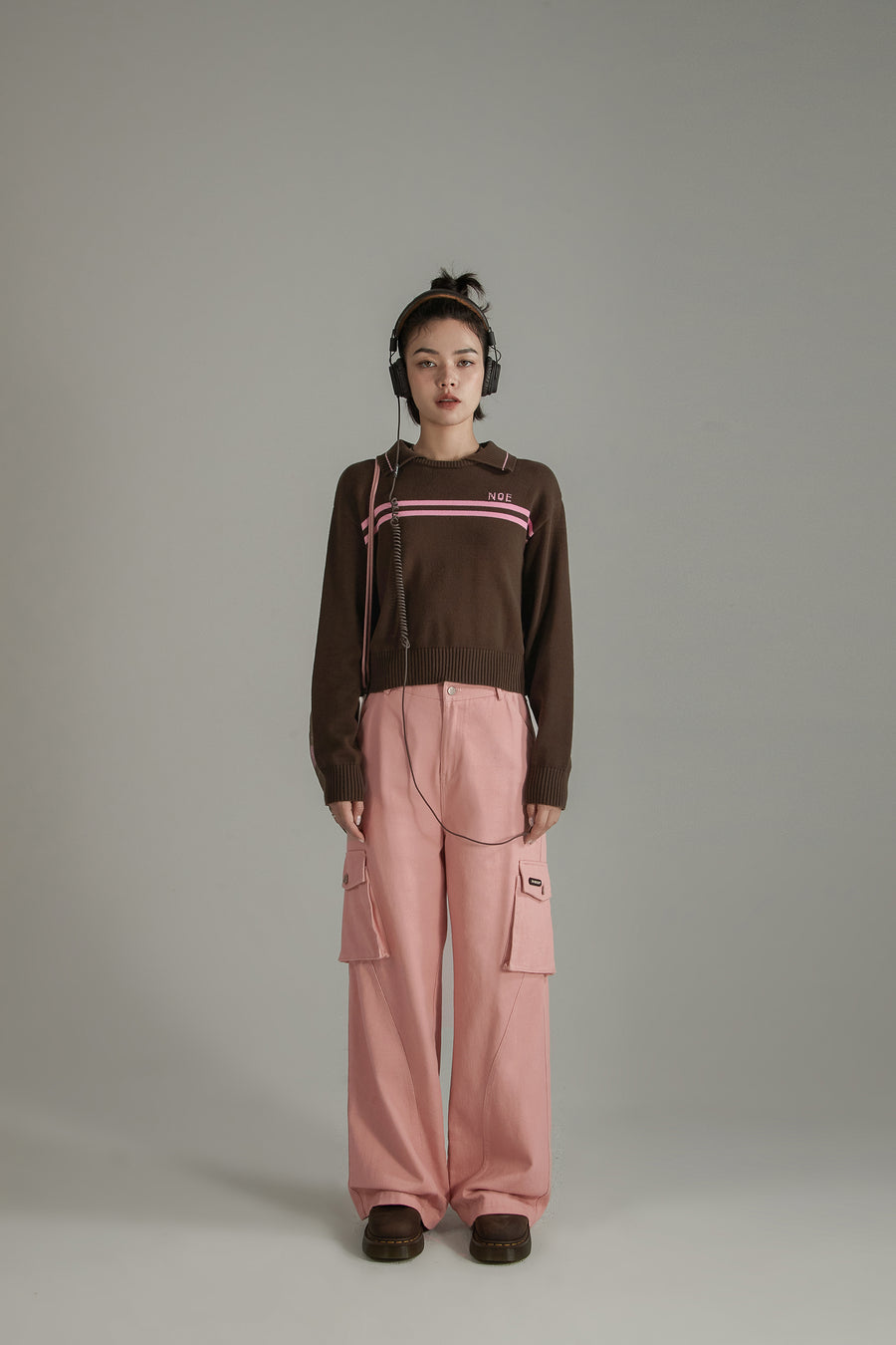 CHUU Color Pocket Wide Casual Pants