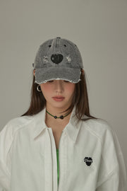 Heart Chuu Denim Ball Cap