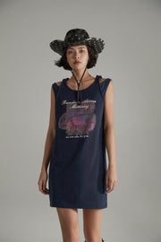 Random Access Memory Off The Shoulder Printed T-Shirt Dress