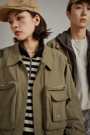 Big Pocket Zip-Up Jacket