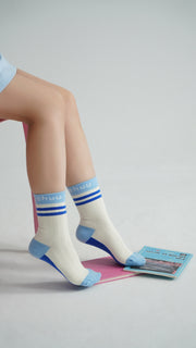 Color Logo High Socks