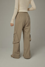 Elastic Waist Pocket Sweatpants