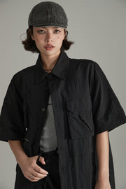 Pocket Boxy Button Shirt