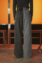 Two Toned Elastic Waist Sweatpants