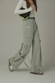 Trendy Wide Cargo Pockets Pants