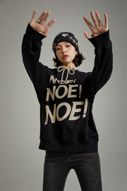 Logo Lettering Boxy Sweatshirt