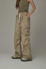 Color Cargo String Pants