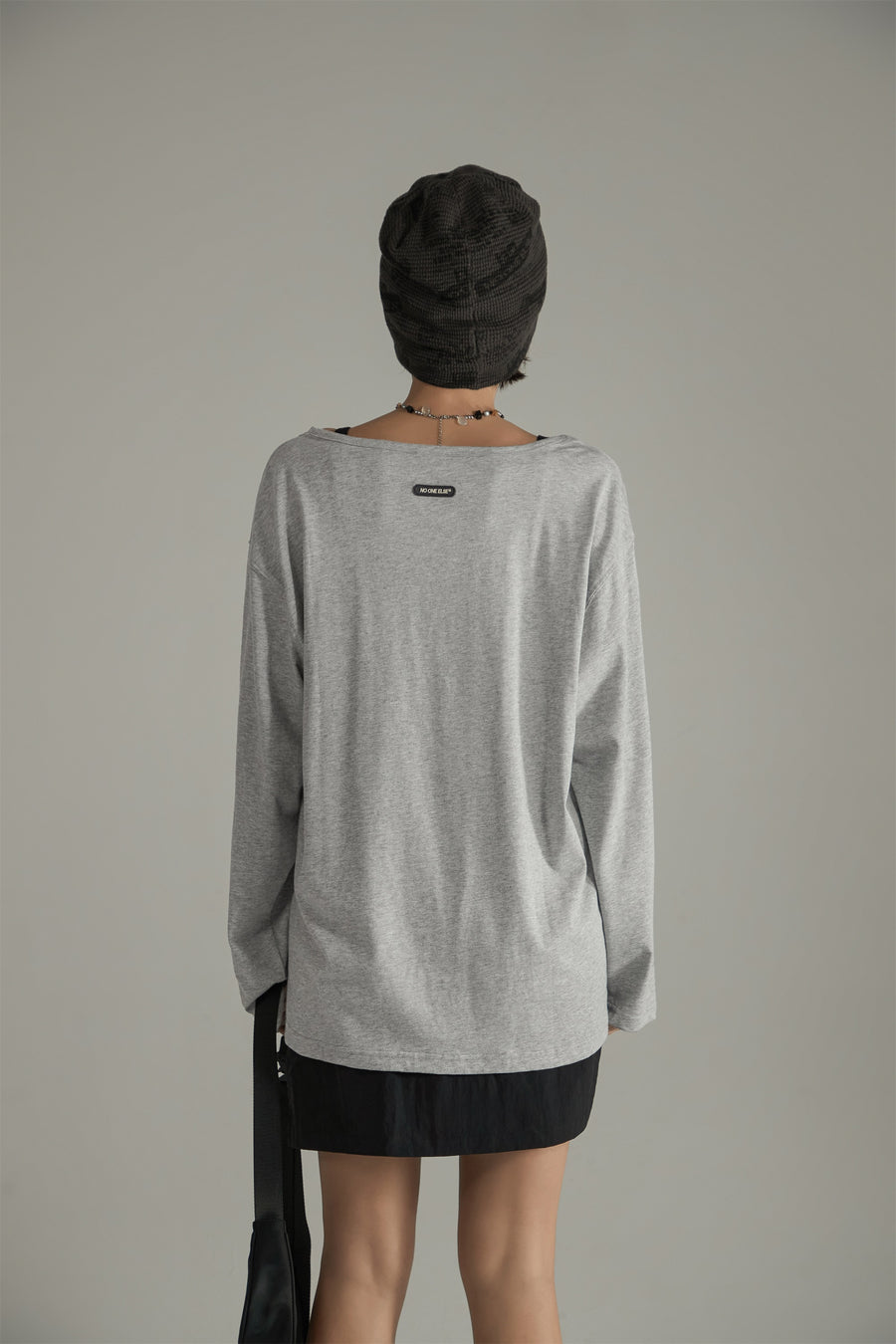 CHUU High Slit Loosefit Long Sleeve T-Shirt