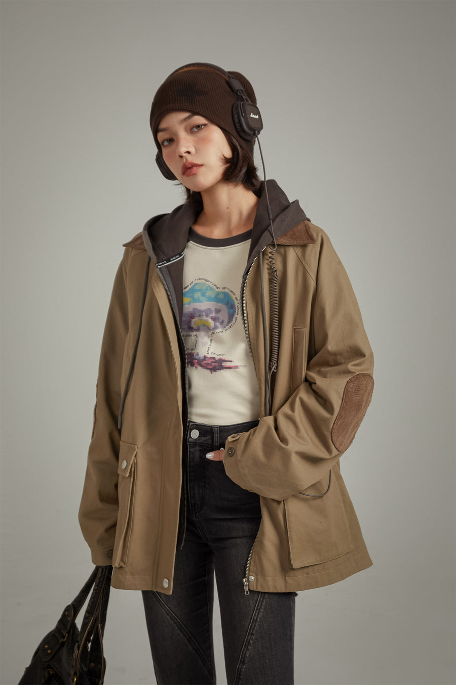 CHUU Corduroy Collar Jacket