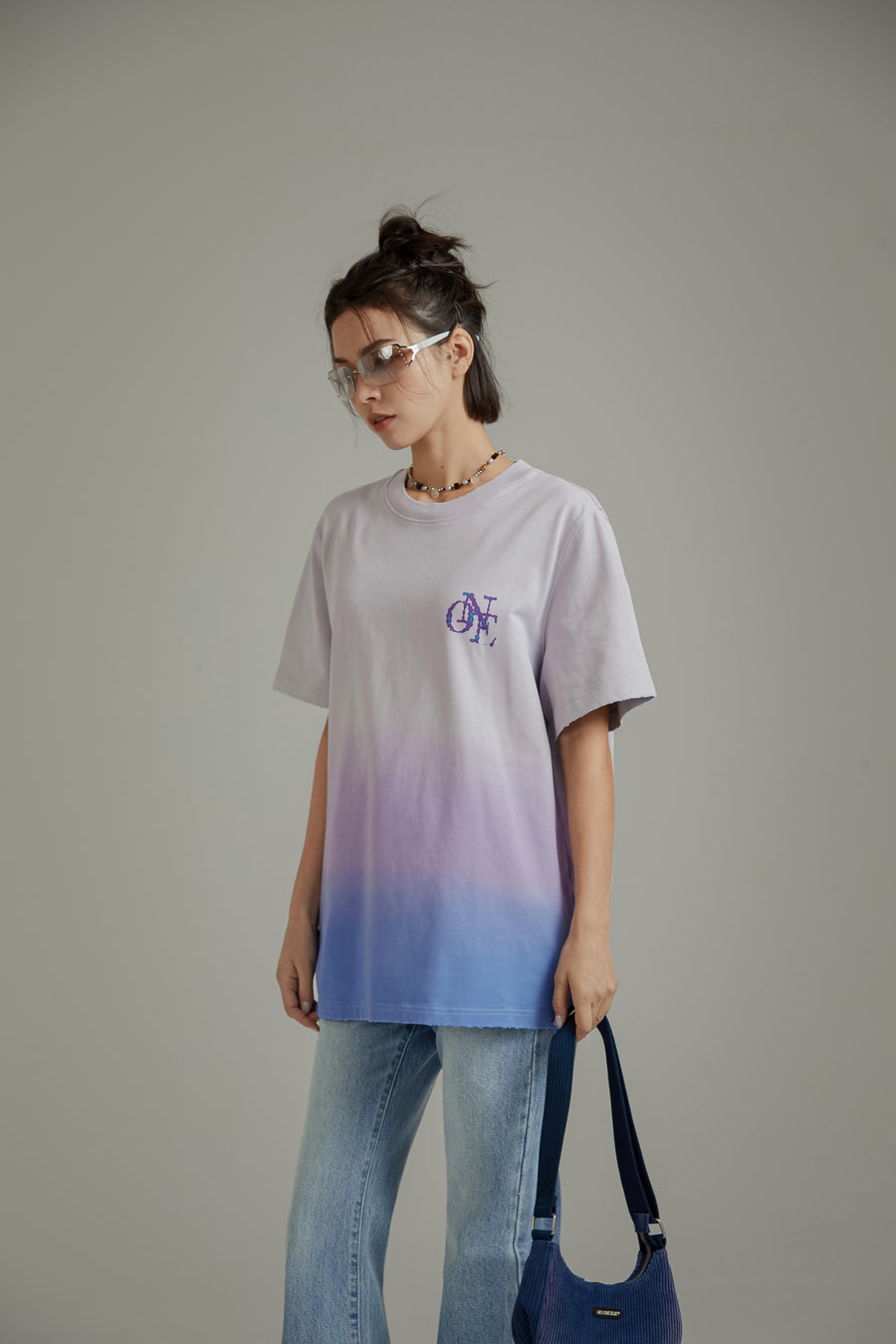 CHUU Logo Gradient Boxy T-Shirt