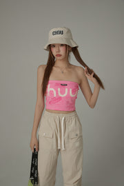 Chuu Lettering Cotton Bucket Hat