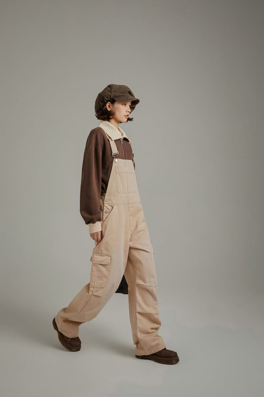 CHUU Simple Cargo Overall Pants