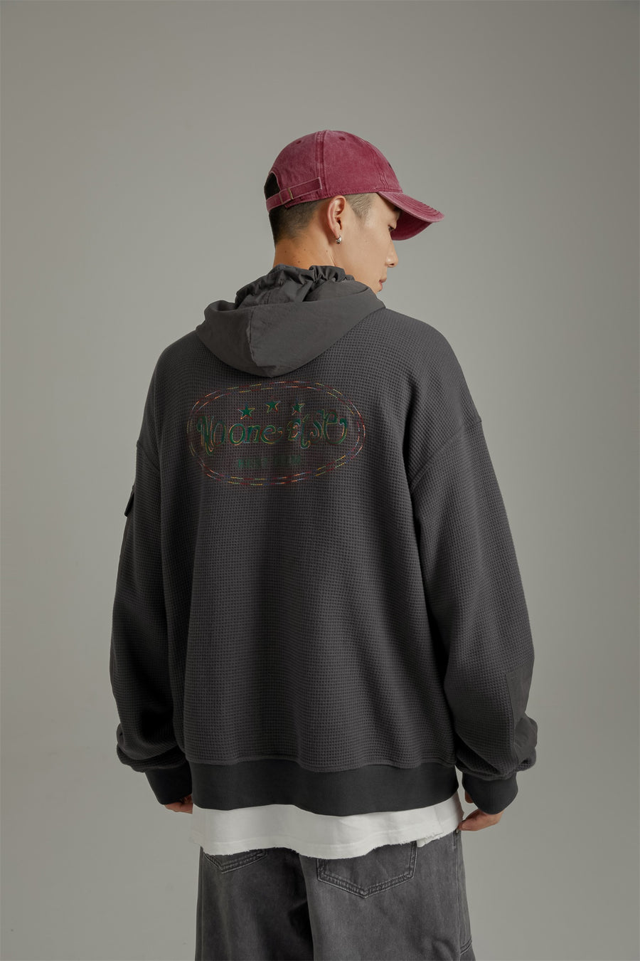 CHUU Basicdrawstring Zip-Up Hoodie