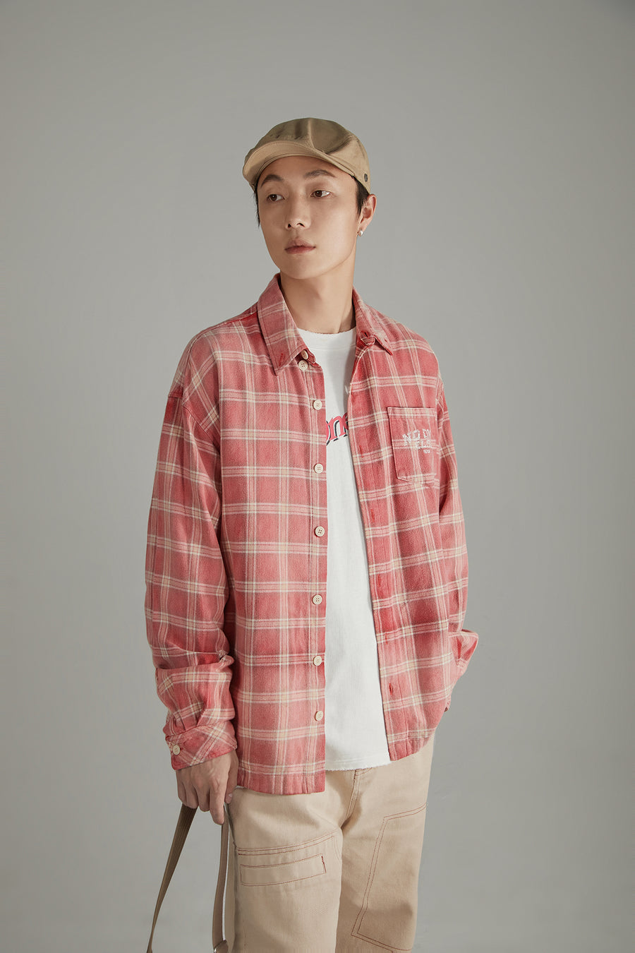 CHUU Check Loose Fit Shirt