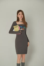 Rainbow Logo Puppy Character Dress