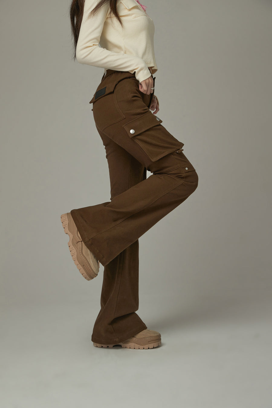 CHUU Pocket Bootcut Daily Pants