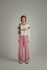 Simple Wide Casual String Pants