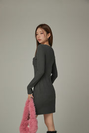 Cherry Twisted Mini Dress