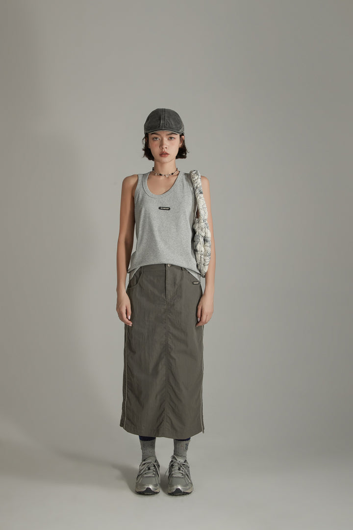 Basic Simple Sleeveless T-Shirt