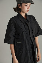 Pocket Boxy Button Shirt