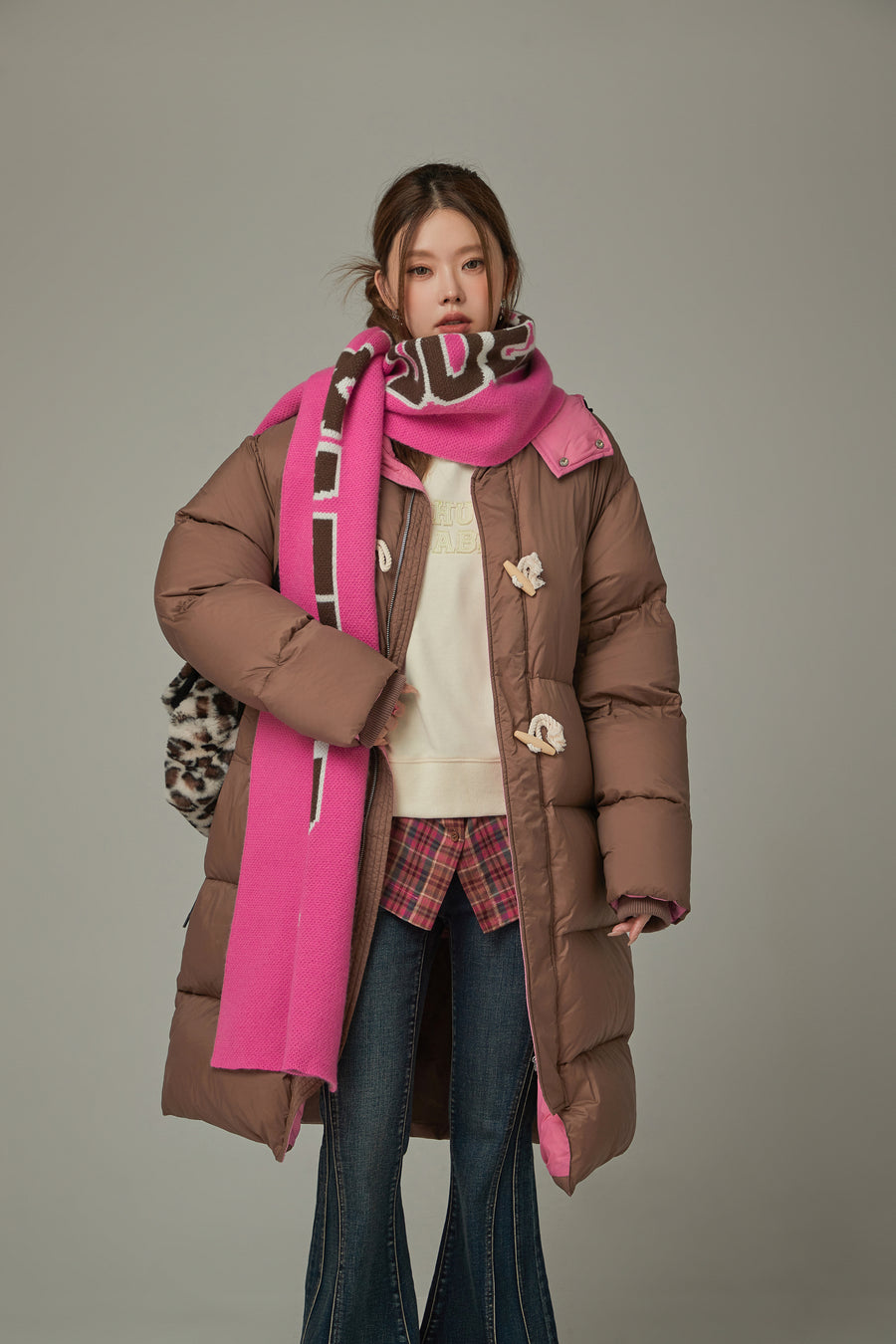 CHUU Boxy Padded Long Coat