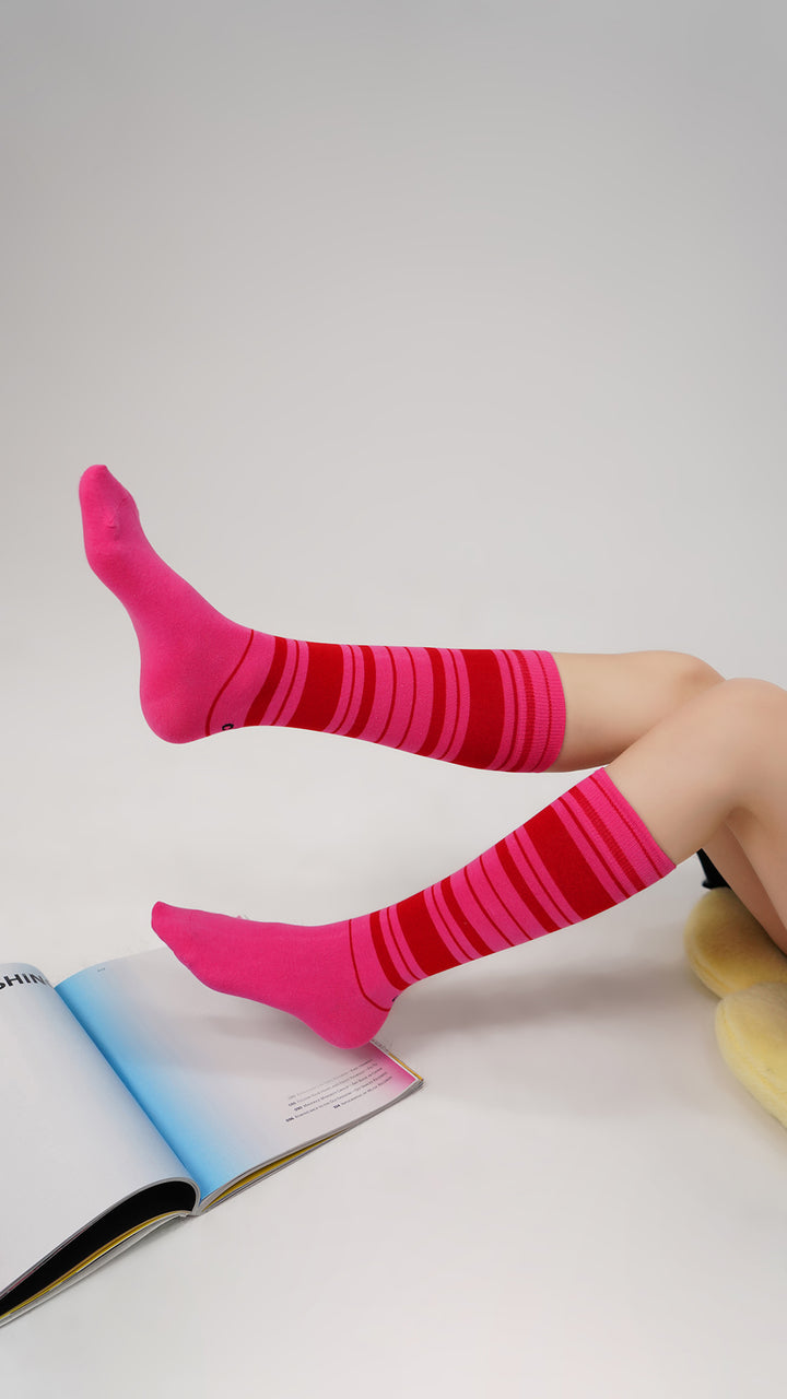 Striped Knee Socks