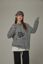 Size Doesnt Matter Knit Stars Sweater